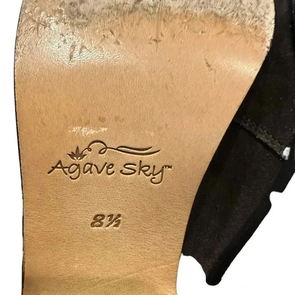 Agave sky embroidered brown boots size 8.5 - Picture 11 of 11